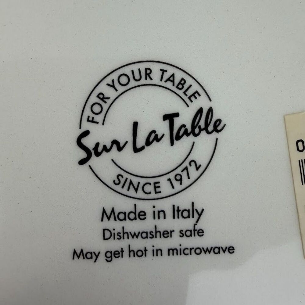 Two Sur La Table Frutta Dinner Plates, Made in Italy, Still w Original Tag - Picture 7 of 8
